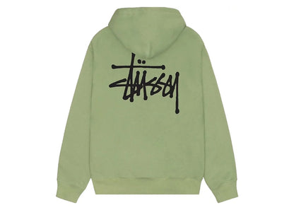Stussy Basic Logo Zip Hoodie Moss