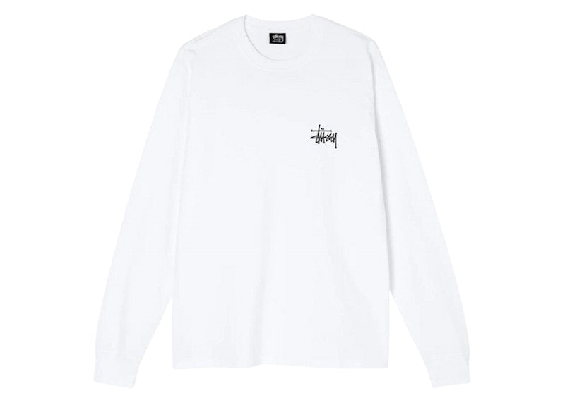Stussy Basic Long Sleeve Tee White