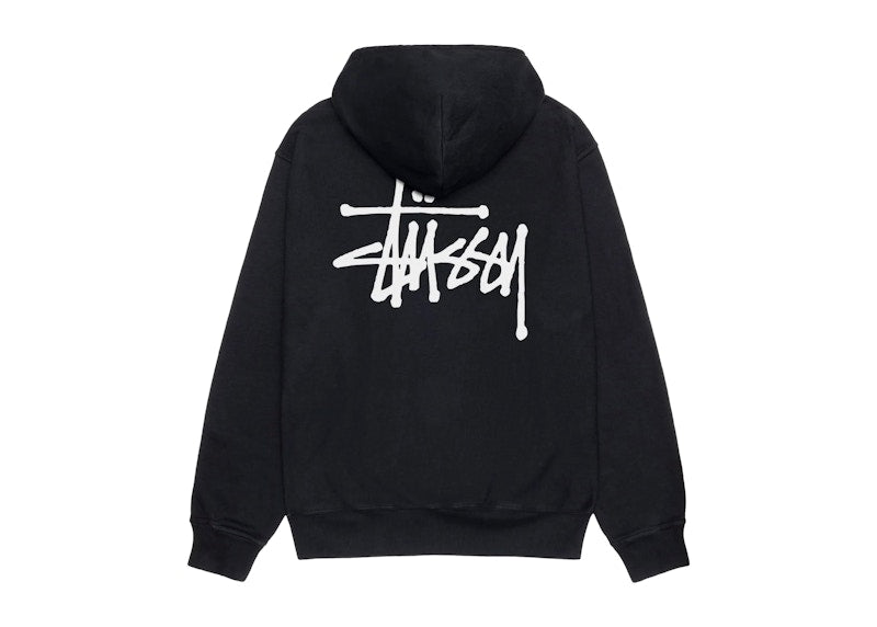 Stussy Basic Pigment Dyed Hoodie Black