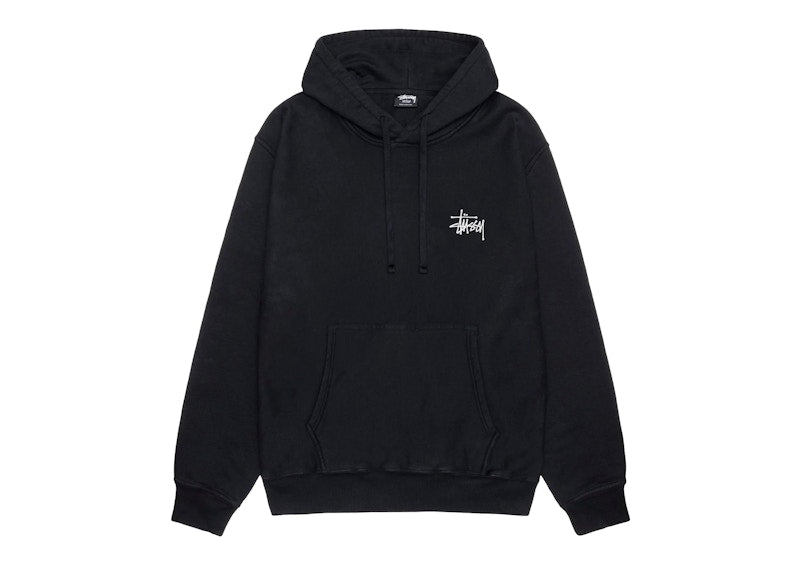 Stussy Basic Pigment Dyed Hoodie Black
