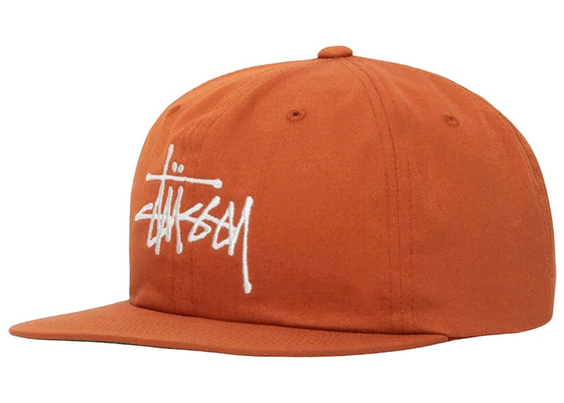 Stussy Basic Strapback Cap Dark Orange
