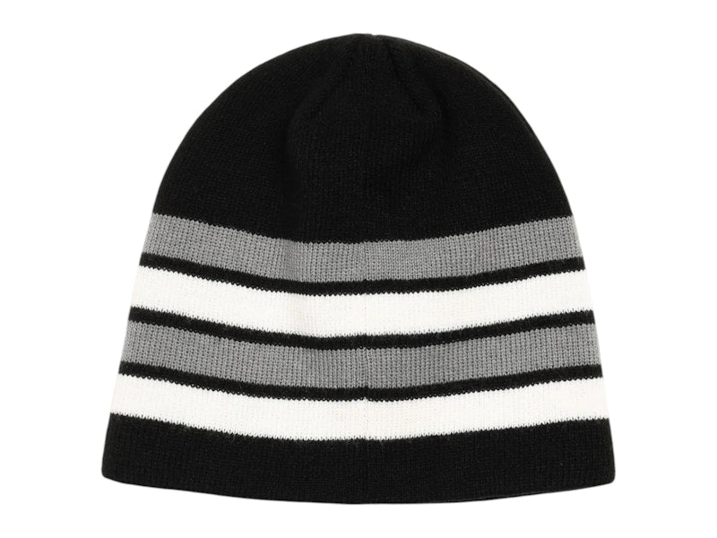 Stussy Basic Striped Skullcap Beanie Black