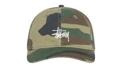 Stussy Basic Washed Cap Woodland Camo