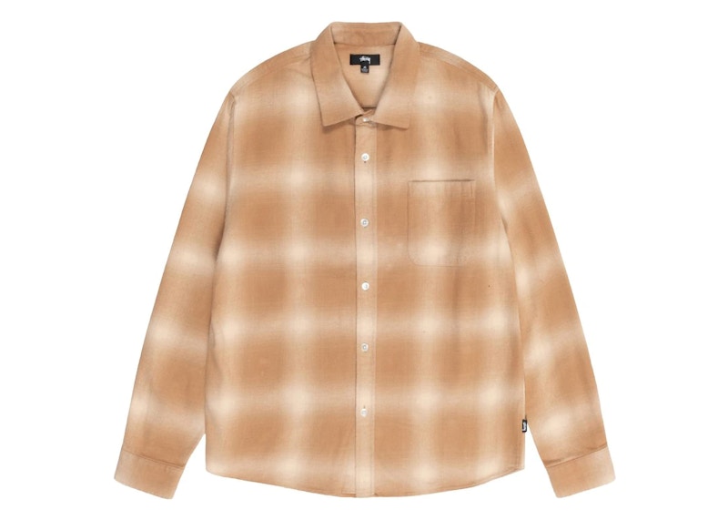 Stussy Bay Plaid Shirt Tan