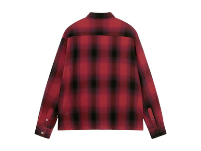 Stussy Beach Plaid Shirt Red