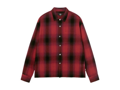 Stussy Beach Plaid Shirt Red