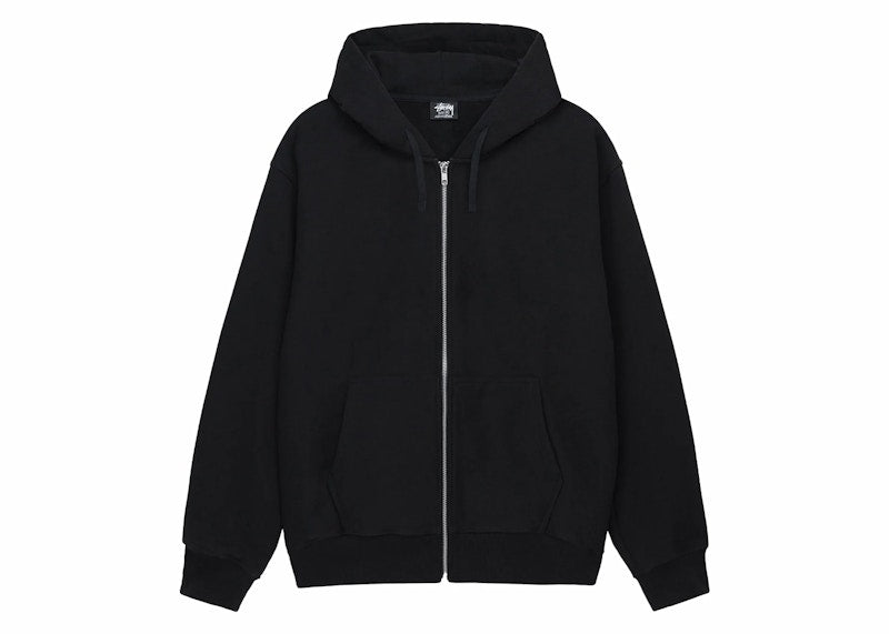 Stussy Beach Roots Zip Hoodie Black