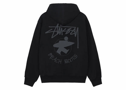 Stussy Beach Roots Zip Hoodie Black