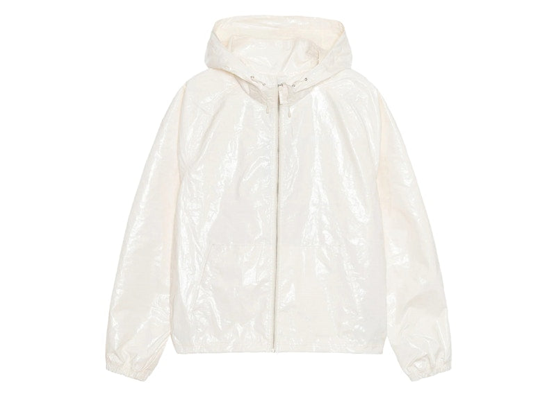 Stussy Beach Shell Coated Ripstop Jacket Bone