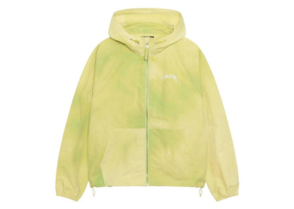 Stussy Beach Shell Wave Dye Hooded Sweatshirt Lime