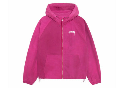 Stussy Beach Wave Dye Shell Jacket Berry