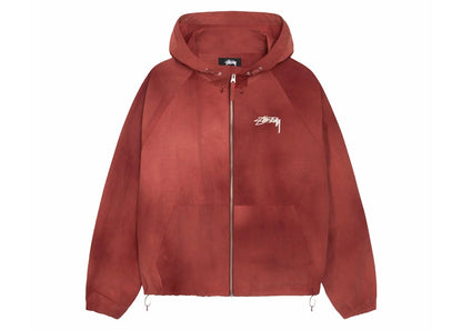 Stussy Beach Wave Dye Shell Jacket Berry
