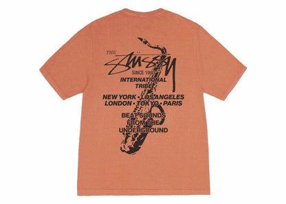 Stussy Beat Sounds Pigment Dyed Tee Rust