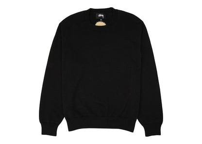 Stussy Bent Crown Knit Sweater Black