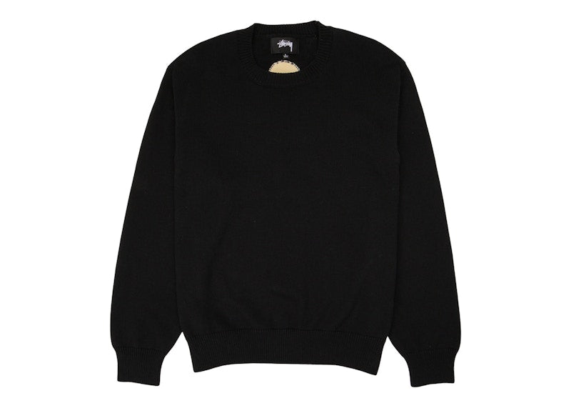 Stussy Bent Crown Knit Sweater Black