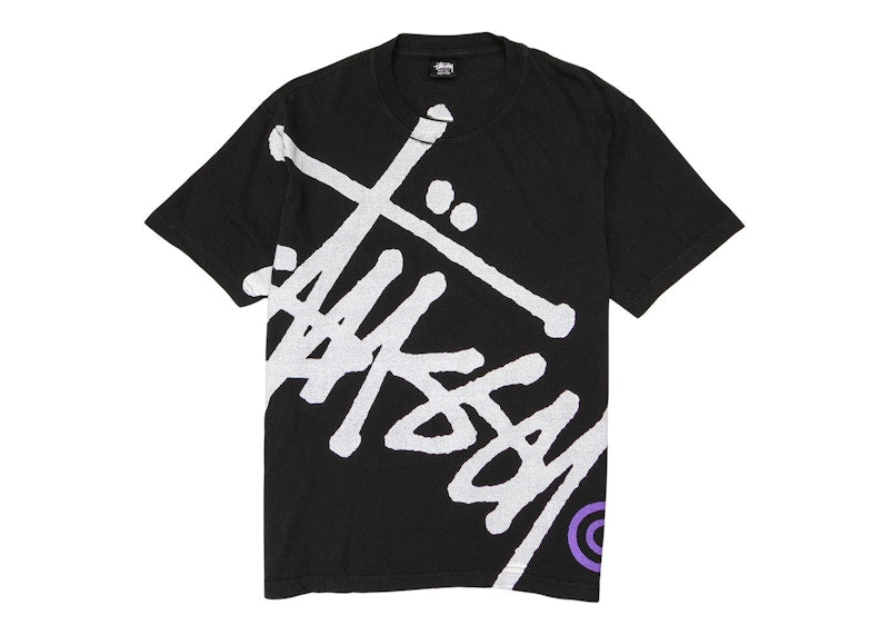 Stussy Big Basic Pigment Dyed Tee Black/Purple