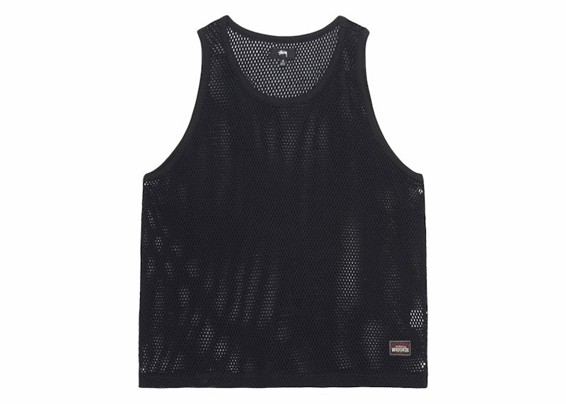 Stussy Big Mesh Tank Black