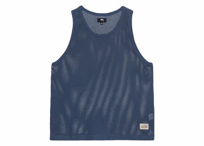 Stussy Big Mesh Tank Navy
