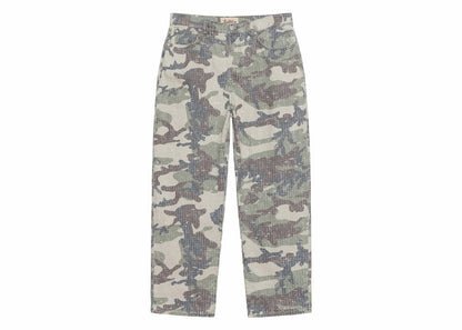 Stussy Big Ol' Camo Canvas Needlepunch Jean Woodland Camo