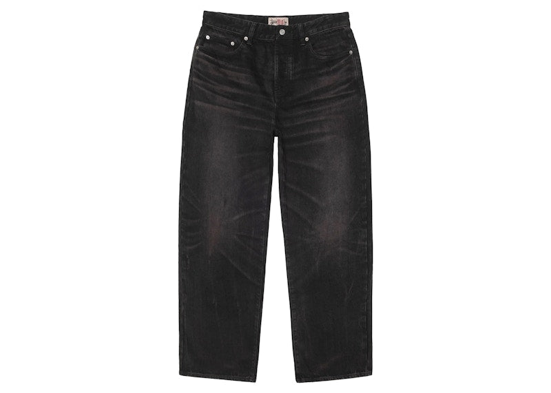 Stussy Big Ol' Jean Vintage Wash Denim Black