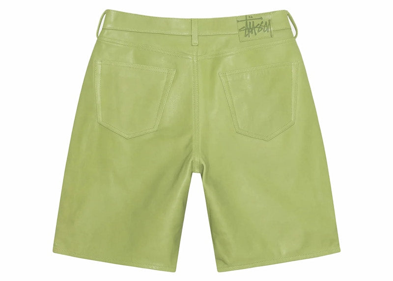 Stussy Big Ol' Leather Short Lime