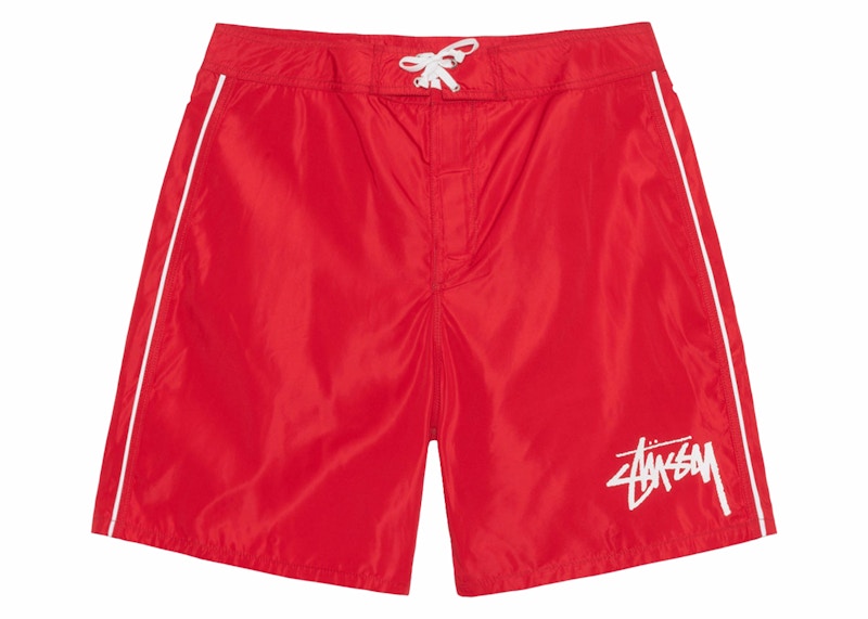 Stussy Big Stock Board Short Red