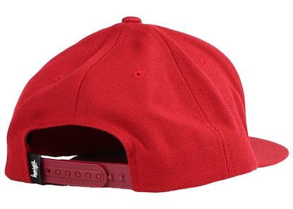 Stussy Big Stock High Crown Cap Deep Red