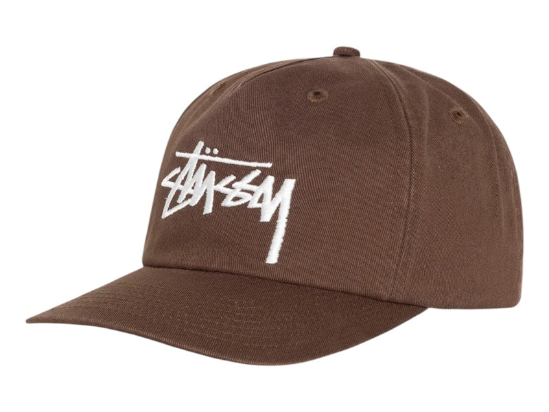 Stussy Big Stock Mid Depth Cap Chocolate