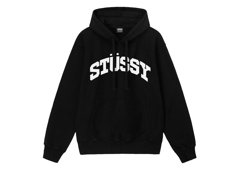 Stussy Block Sport Pigment Dyed Hoodie Black