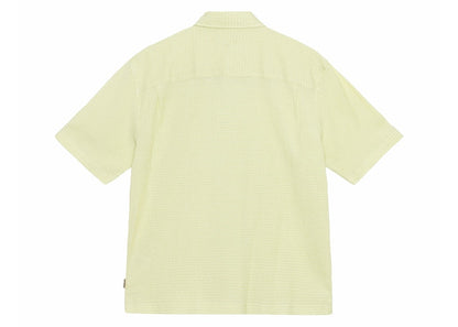 Stussy Boxy Flat Crinkled Hem Shirt Lime