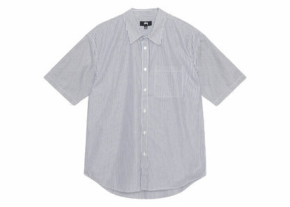 Stussy Boxy S/S Stripe 8 Ball Shirt Navy