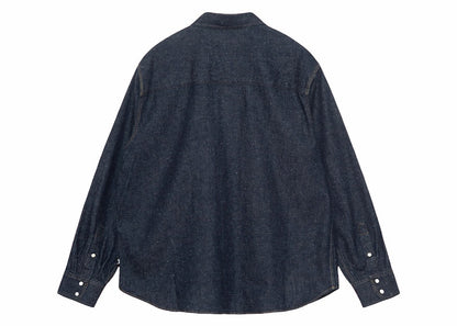 Stussy Boxy Western Denim Shirt Dark Denim