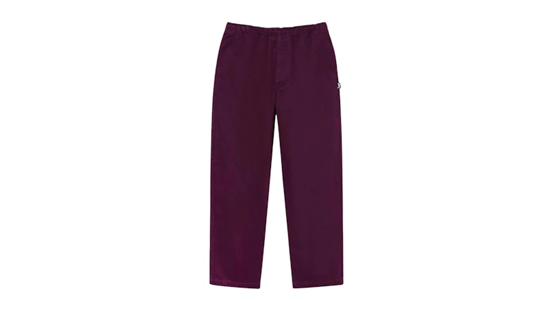 Stussy Brushed Beach Pant Plum