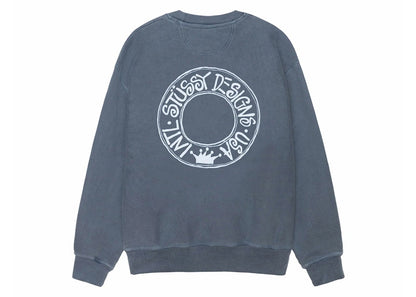 Stussy Buana Pigment Dyed Crew Navy