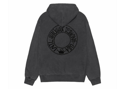 Stussy Buana Pigment Dyed Zip Hoodie Black