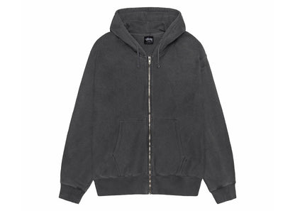 Stussy Buana Pigment Dyed Zip Hoodie Black