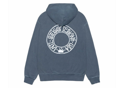 Stussy Buana Pigment Dyed Zip Hoodie Navy