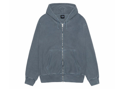 Stussy Buana Pigment Dyed Zip Hoodie Navy