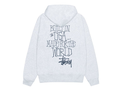 Stussy Built In USA Hoodie Ash Heather