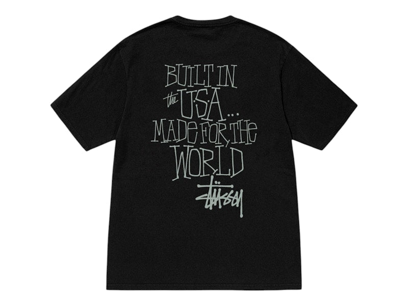 Stussy Built In USA Pigment Dyed Tee Black