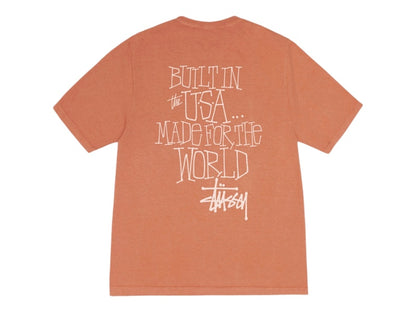 Stussy Built In USA Pigment Dyed Tee Rust