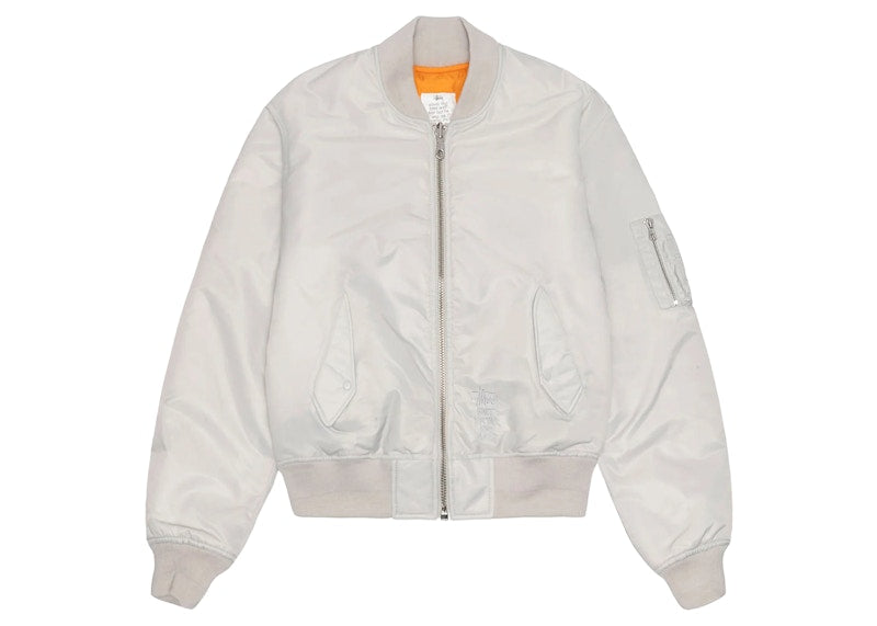 Stussy Built Reversible Bomber Jacket Grey