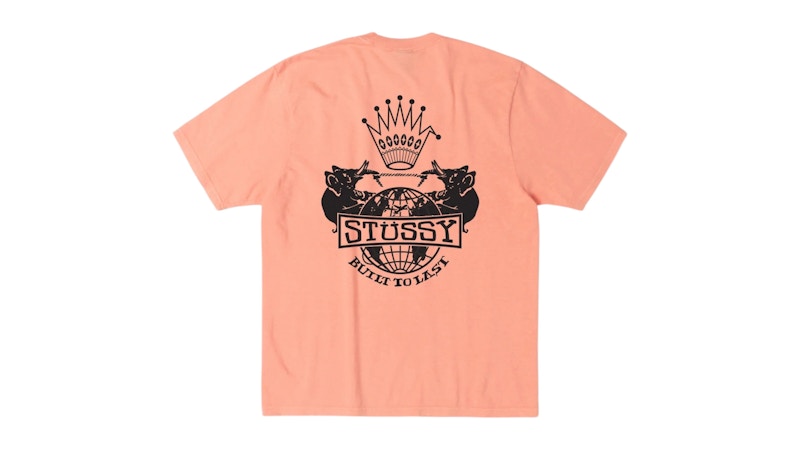 Stussy Built To Last Pigment Dyed Tee Sherbert
