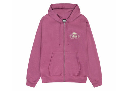 Stussy Built To Last Zip Hoodie Berry