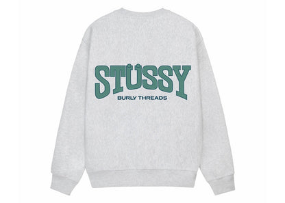 Stussy Burly Threads Crew Ash Heather