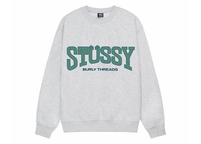 Stussy Burly Threads Crew Ash Heather