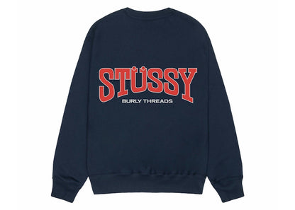 Stussy Burly Threads Crew Navy