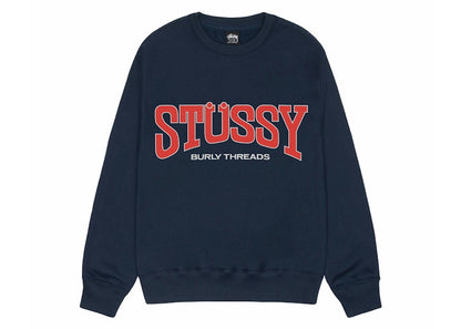 Stussy Burly Threads Crew Navy