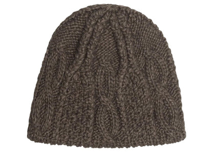 Stussy Cable Knit Skullcap Brown