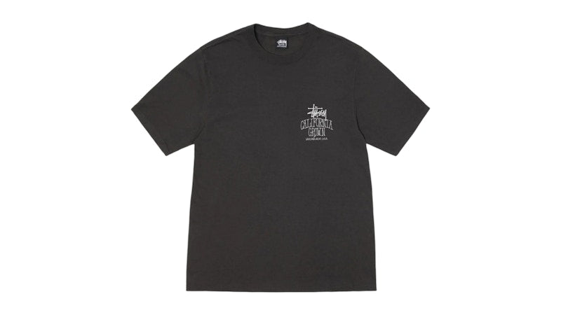 Stussy Cali Grown Pigment Dyed Tee Faded Black